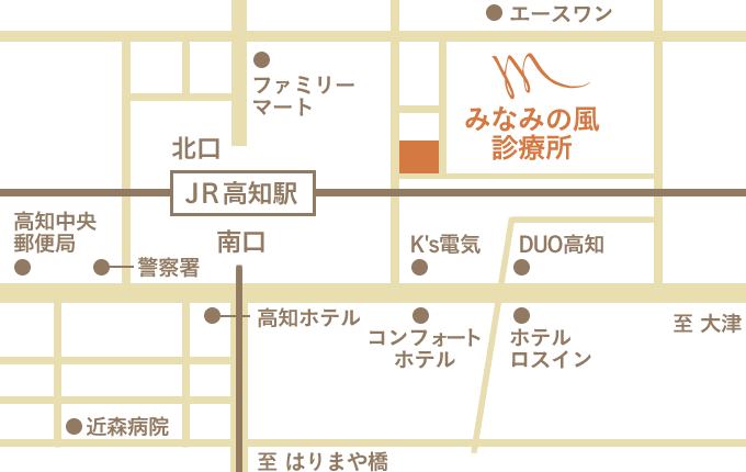 みなみの風診療所 地図